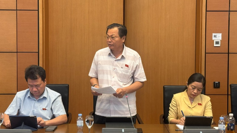 Đại biểu Lưu Văn Đức (Đoàn Đắk Lắk). (Ảnh: BÙI GIANG)