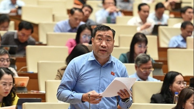 Đại biểu Thạch Phước Bình (Đoàn Trà Vinh). (Ảnh: BÙI GIANG)