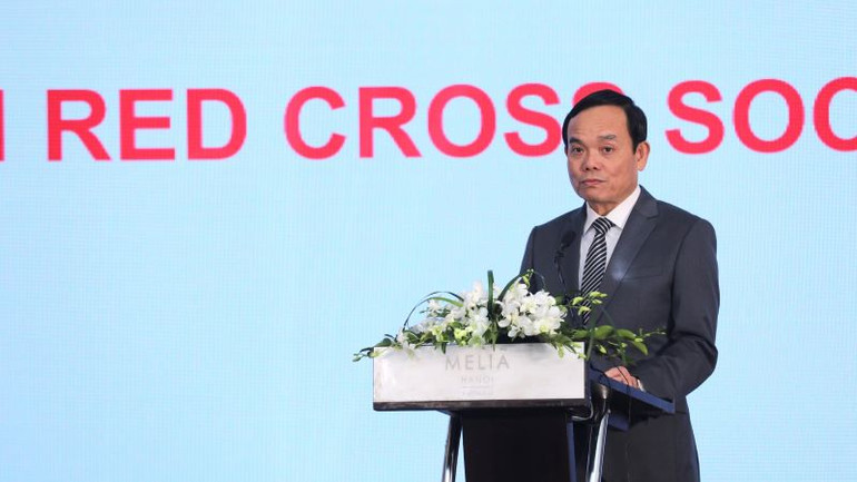 Phó Thủ tướng Trần Lưu Quang phát biểu tại Hội nghị.