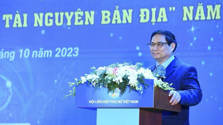 Thủ tướng Phạm Minh Chính phát biểu tại buổi lễ.