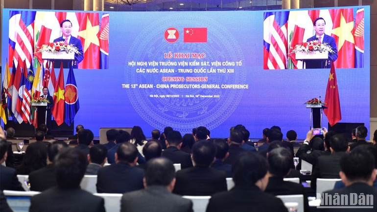 Chủ tịch nước Võ Văn Thưởng dự Hội Nghị Viện trưởng Viện kiểm sát, Viện công tố các nước ASEAN-Trung Quốc lần thứ 13 ảnh 1