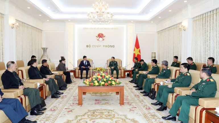 Quang cảnh buổi tiếp.