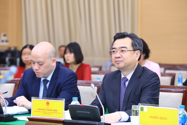 Bộ trưởng Xây dựng Nguyễn Thanh Nghị phát biểu tại hội nghị.