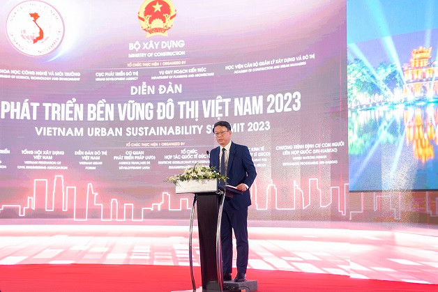 Cục trưởng Phát triển đô thị (Bộ Xây dựng) Trần Quốc Thái nêu các đề xuất trong quản lý phát triển đô thị bền vững