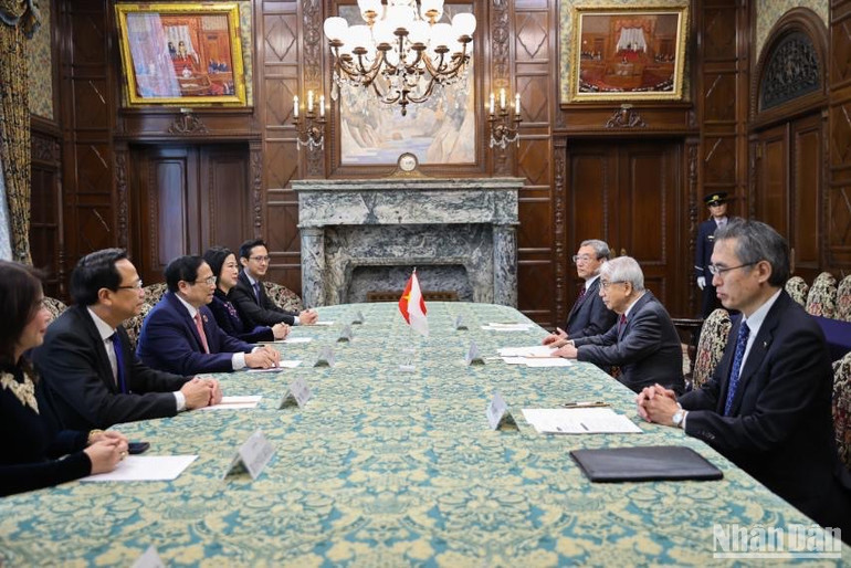 Quang cảnh cuộc hội kiến. (Ảnh: Nhật Bắc)