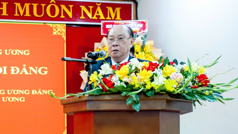 Đồng chí Nguyễn Văn Chi, nguyên Ủy viên Bộ Chính trị, Bí thư Trung ương Đảng, Chủ nhiệm Ủy ban Kiểm tra Trung ương, phát biểu. Đồng chí Nguyễn Văn Chi, nguyên Ủy viên Bộ Chính trị, Bí thư Trung ương Đảng, Chủ nhiệm Ủy ban Kiểm tra Trung ương, phát biểu.