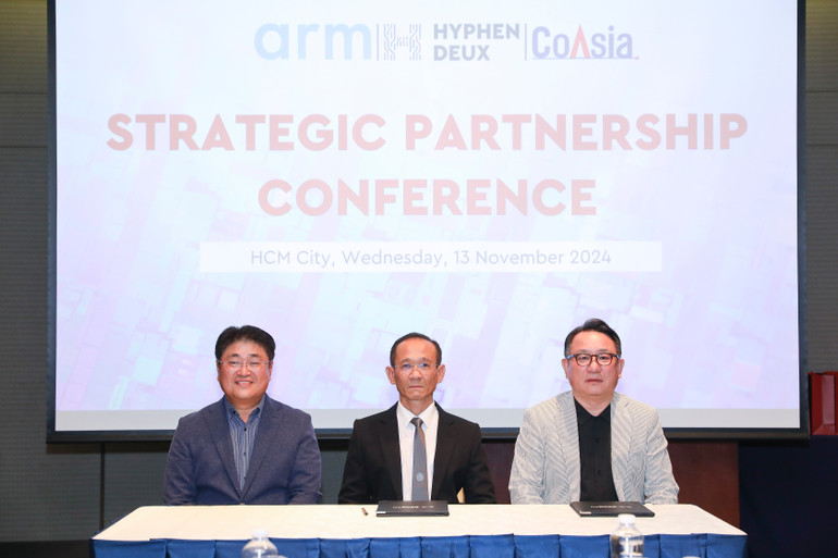 Liên minh giữa HYPHEN DEUX - ARM - COASIA SEMI góp phần thúc đẩy công nghiệp bán dẫn của Việt Nam Liên minh giữa HYPHEN DEUX - ARM - COASIA SEMI góp phần thúc đẩy công nghiệp bán dẫn của Việt Nam