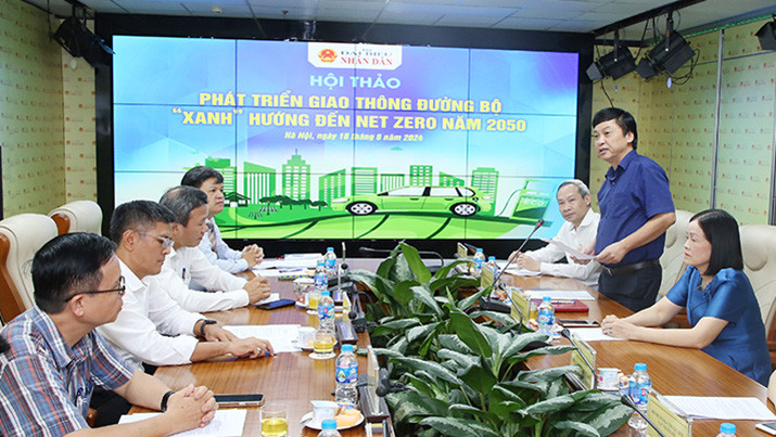 Phó Tổng Biên tập Báo Đại biểu nhân dân Lê Thanh Kim phát biểu khai mạc hội thảo. (Ảnh: Ban tổ chức)