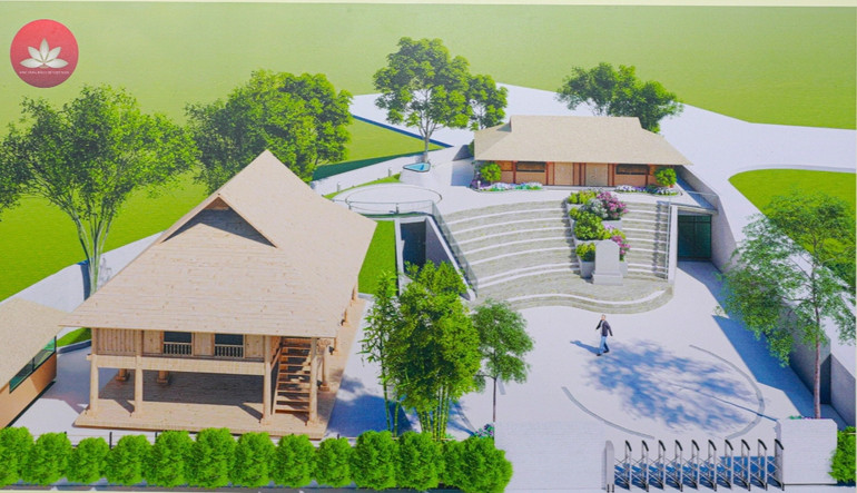 Phối cảnh Di tích lịch sử quốc gia Địa điểm Trường dạy làm báo Huỳnh Thúc Kháng.