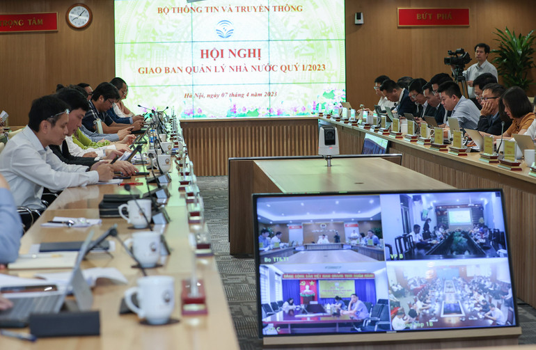 Ngày 7/4, Bộ Thông tin và Truyền thông tổ chức Hội nghị Giao ban quản lý nhà nước quý 1. Ngày 7/4, Bộ Thông tin và Truyền thông tổ chức Hội nghị Giao ban quản lý nhà nước quý 1.