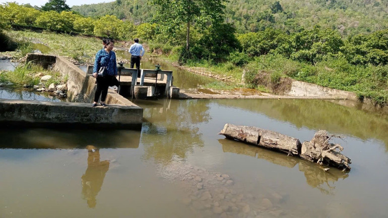 Huyện Bắc Bình kiểm tra các công trình thủy lợi, bảo đảm nguồn nước tưới cho vùng đồng bào dân tộc thiểu số.