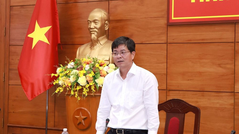 Ông Nguyễn Hồng Hải, Phó Chủ tịch Ủy ban nhân dân tỉnh Bình Thuận phát biểu chỉ đạo.