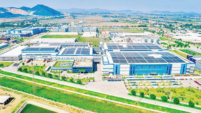 Quang cảnh Khu công nghiệp VSIP Nghệ An. (Ảnh THÀNH DUY)