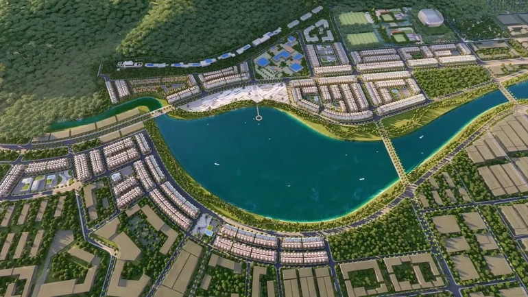 Phối cảnh dự án Trung tâm AI - Đô thị phụ trợ tại Bình Định.