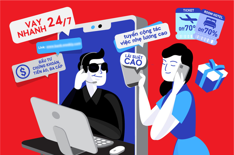 Cứ 220 người dùng điện thoại thông minh thì sẽ có 1 người là nạn nhân của lừa đảo trực tuyến.