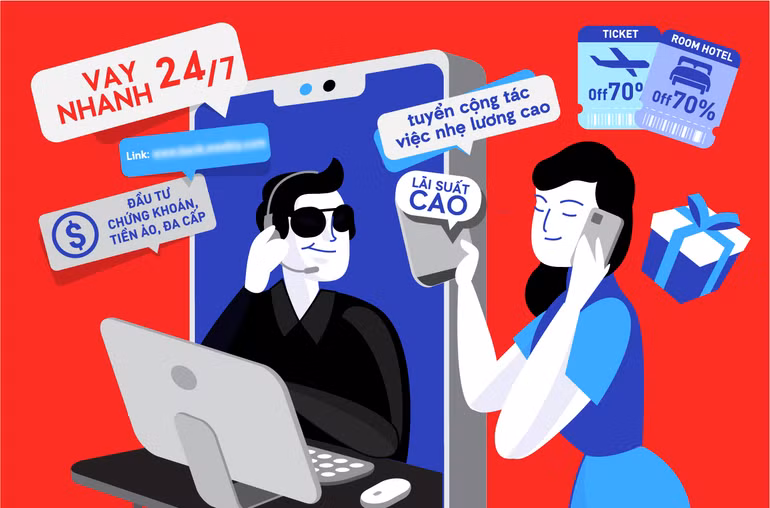 Cứ 220 người dùng điện thoại thông minh thì sẽ có 1 người là nạn nhân của lừa đảo trực tuyến.