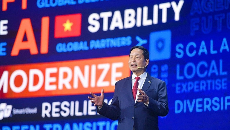 Ông Trương Gia Bình, Chủ tịch HĐQT kiêm nhà sáng lập Tập đoàn FPT cam kết dành nguồn lực đồng hành cùng Chính phủ, doanh nghiệp và các đối tác đưa Nhật Bản thành quốc gia AI.