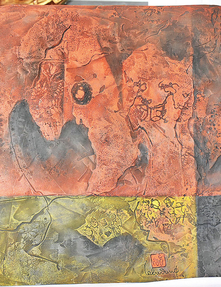 Một bức tranh của họa sĩ Lê Bá Đảng trong bộ sưu tập.