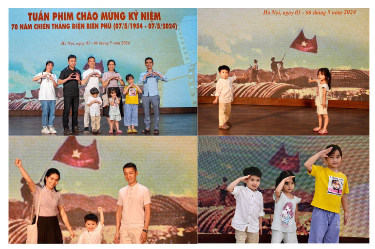 Hướng nhận thức của con trẻ đến tình yêu quê hương đất nước, khắc ghi công ơn của các anh hùng, Liệt sĩ đã ngã xuống để gìn giữ hòa bình, nhiều gia đình đưa con nhỏ đến tham dự tuần phim.