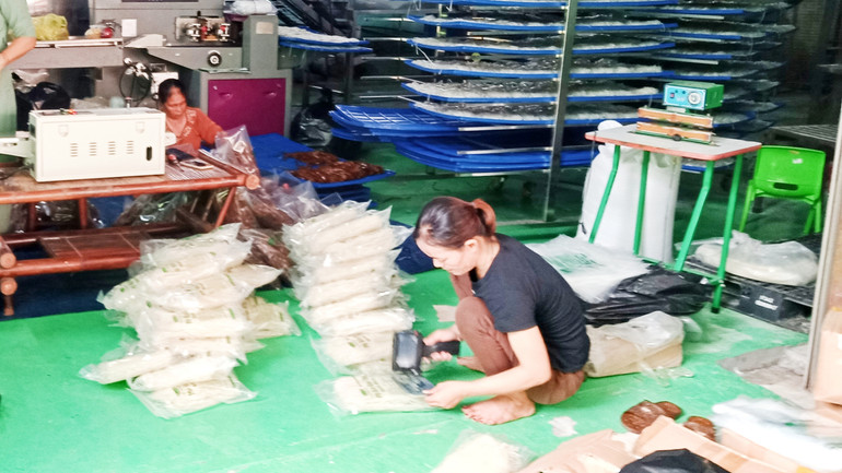 Chế biến nhiều sản phẩm từ gạo, góp phần giải quyết việc làm, tăng thu nhập cho nhiều lao động nông thôn Định Hóa.