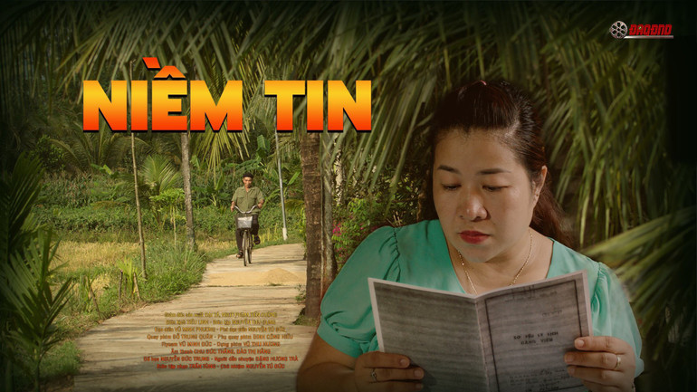 Phim "Niềm tin" không sử dụng lời bình mà lấy hình ảnh người cháu ruột của liệt sĩ dẫn chuyện.