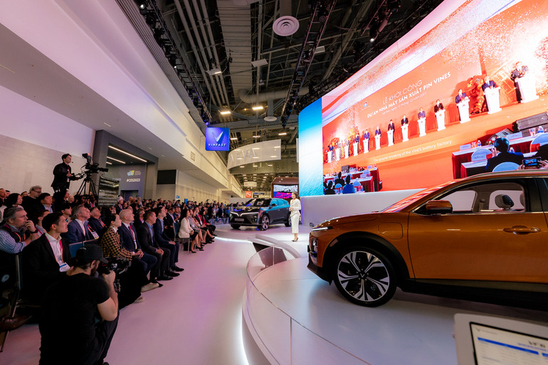 Hoạt động của VinFast tại Triển lãm Điện tử tiêu dùng CES 2023.