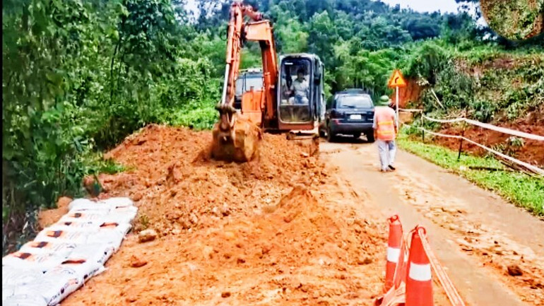 Đến ngày 12/9, tất cả các tuyến đường trên địa bàn tỉnh Thái Nguyên đã thông.