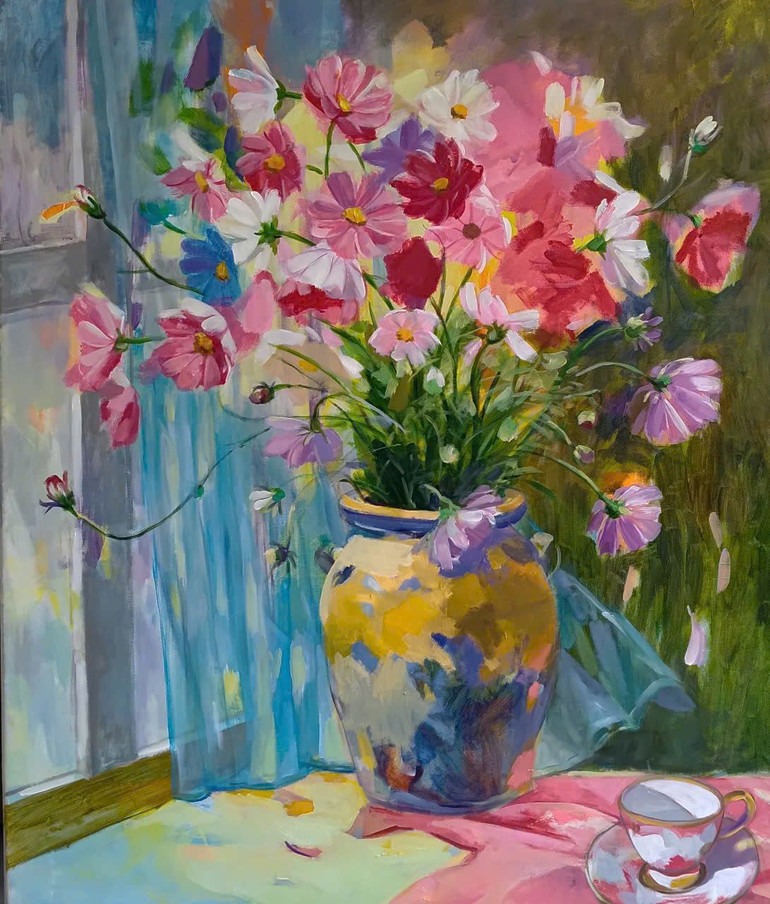 "Màu của nắng" (Sơn dầu trên toan) của họa sĩ Đinh Minh Đông.