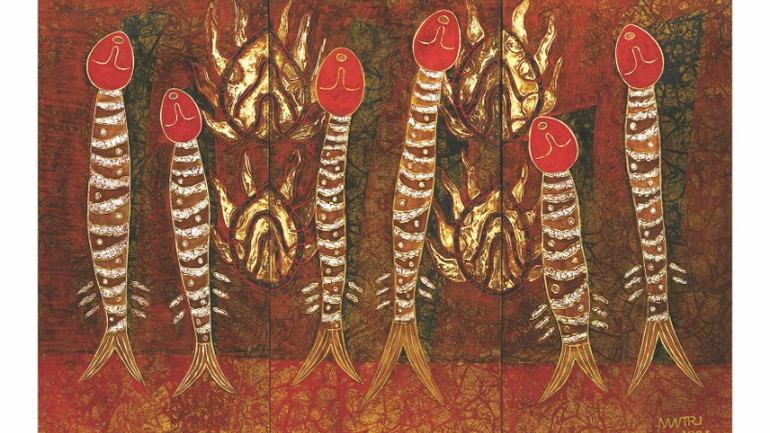 Tác phẩm "Người - Cá 9".