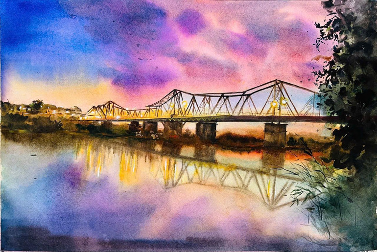 Tác phẩm "Hướng về Hà Nội" của Hương Giang.