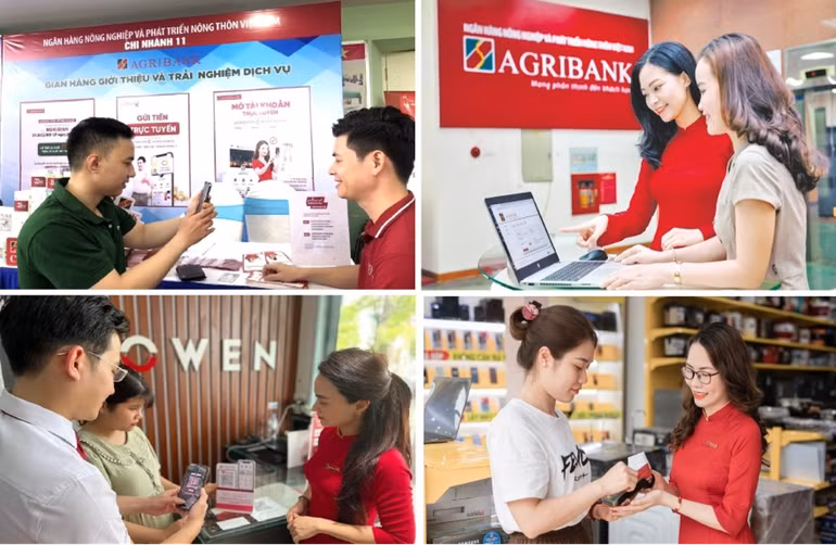 Agribank không ngừng nâng cấp dịch vụ, cập nhật tính năng mới ngày càng thông minh hơn trên các ứng dụng. Agribank không ngừng nâng cấp dịch vụ, cập nhật tính năng mới ngày càng thông minh hơn trên các ứng dụng.