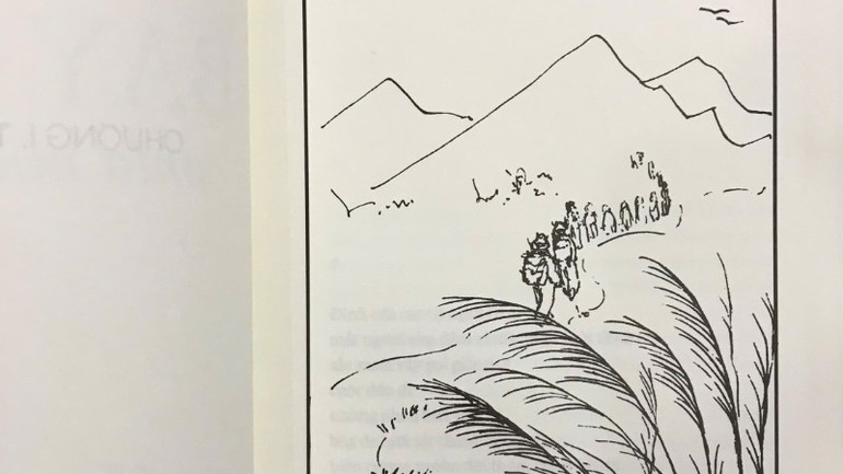 "Bay phía mùa" có bìa và minh họa mộc mạc như phẩm chất người lính.