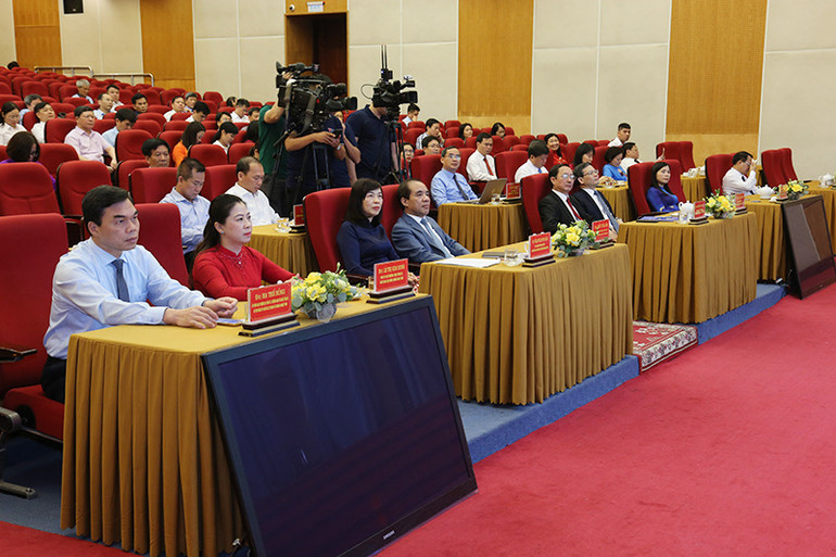 Các đại biểu tham dự Lễ kỷ niệm và tôn vinh trí thức khoa học và công nghệ tiêu biểu lần thứ nhất, năm 2023.