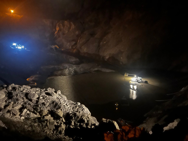 Hiện trường vụ tai nạn.