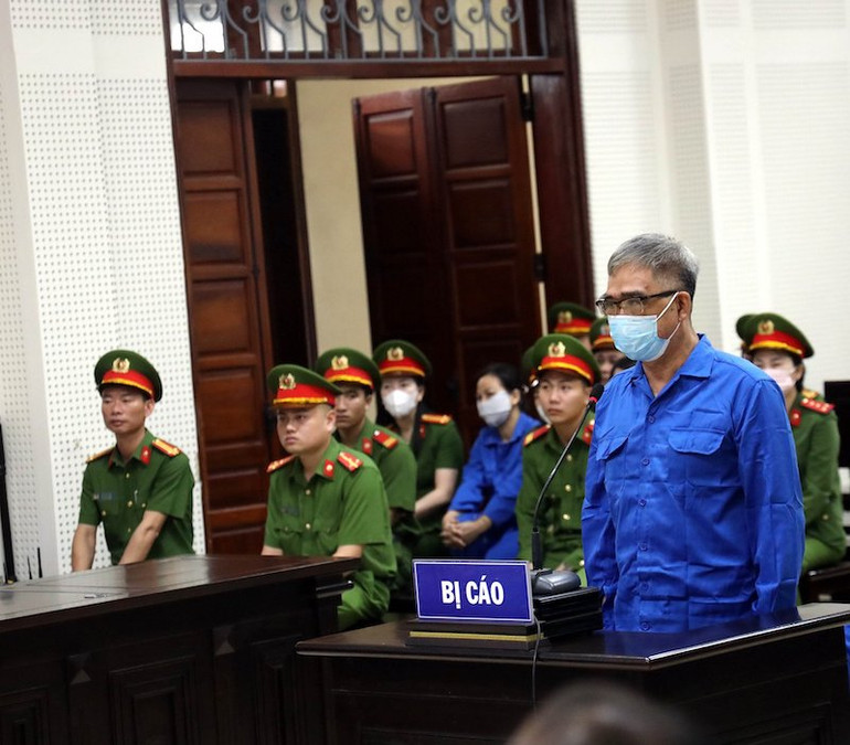 Bị cáo Đỗ Hữu Ca tại phiên tòa.