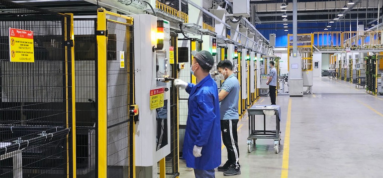 Nhà máy sản xuất công nghệ tế bào quang điện Jinko Solar 2 tại khu công nghiệp Sông Khoai, thị xã Quảng Yên. Nhà máy sản xuất công nghệ tế bào quang điện Jinko Solar 2 tại khu công nghiệp Sông Khoai, thị xã Quảng Yên.