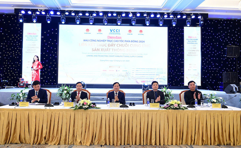 Diễn đàn khu công nghiệp trục cao tốc phía đông do Ban Pháp chế VCCI phối hợp Ban Quản lý Khu kinh tế tỉnh Quảng Ninh và Tạp chí Diễn đàn Doanh nghiệp tổ chức.