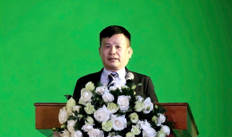 Ông Phạm Hồng Điệp, Chủ tịch Công ty cổ phần Shinec phát biểu tại hội nghị.