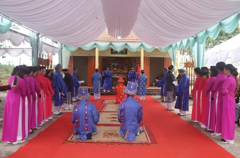 Lễ tế Thần tại hội Đình Tràng Y, huyện Đầm Hà năm 2023.