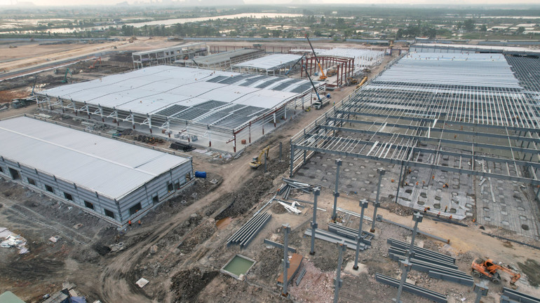 Khu công nghiệp Sông Khoai, thị xã Quảng Yên thu hút nhiều nhà đầu tư.