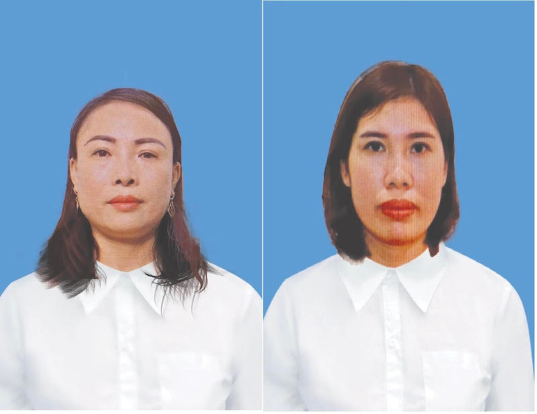 Các đối tượng tại cơ quan công an.