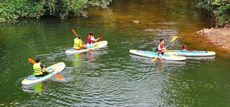 Du lịch trải nghiệm tại Am Vap Farm xã Kỳ Thượng, thành phố Hạ Long là lựa chọn của nhiều bạn trẻ trong dịp nghỉ lễ 30/4 và 1/5.