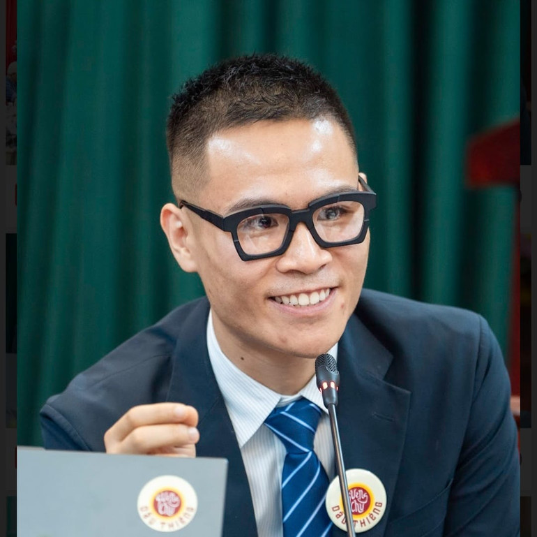 Họa sĩ trẻ Chu Nhật Quang đã có thời gian tu nghiệp tại nước ngoài.