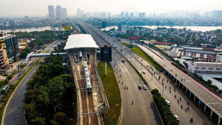 Một trong những mục tiêu phát triển TOD là tận dụng hiệu quả quỹ đất, thúc đẩy phát triển đô thị bền vững và hỗ trợ tài chính cho việc xây dựng hệ thống metro tại Thành phố Hồ Chí Minh. (Ảnh: THÀNH ĐẠT)