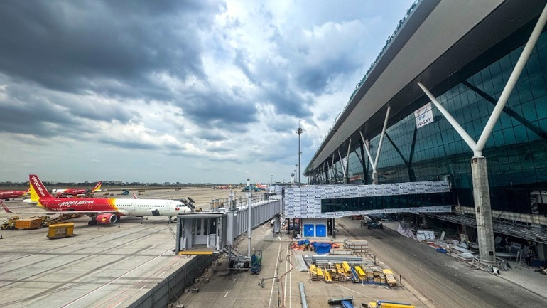 Cảng Hàng không quốc tế Tân Sơn Nhất dự kiến khai thác các chuyến bay nội địa của 2 Hãng hàng không là Vietnam Airlines và Vietjet Air tại nhà ga T3. (Ảnh: THÀNH ĐẠT)