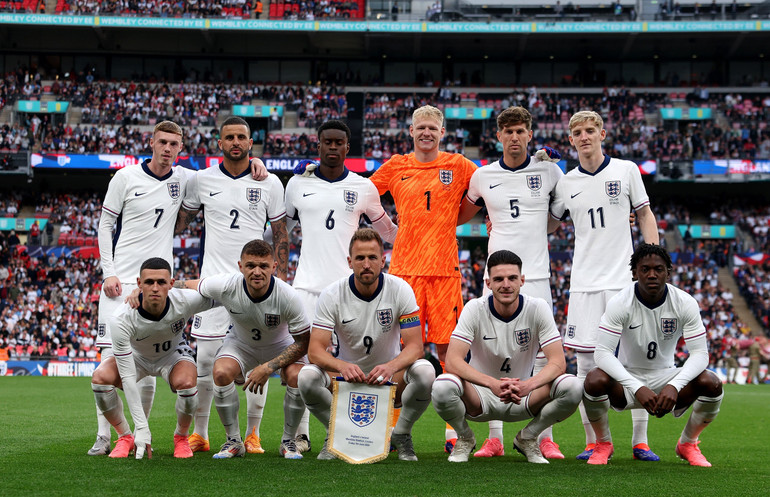 Đội hình ra quân của đội tuyển Anh. (Ảnh: Reuters) Đội hình ra quân của đội tuyển Anh. (Ảnh: Reuters)