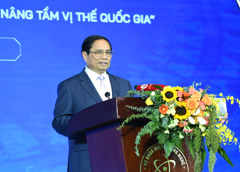 Thủ tướng Phạm Minh Chính phát biểu ý kiến tại sự kiện.