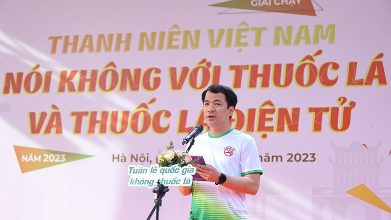 Bí thư Trung ương Đoàn Ngô Văn Cương phát biểu tại chương trình.