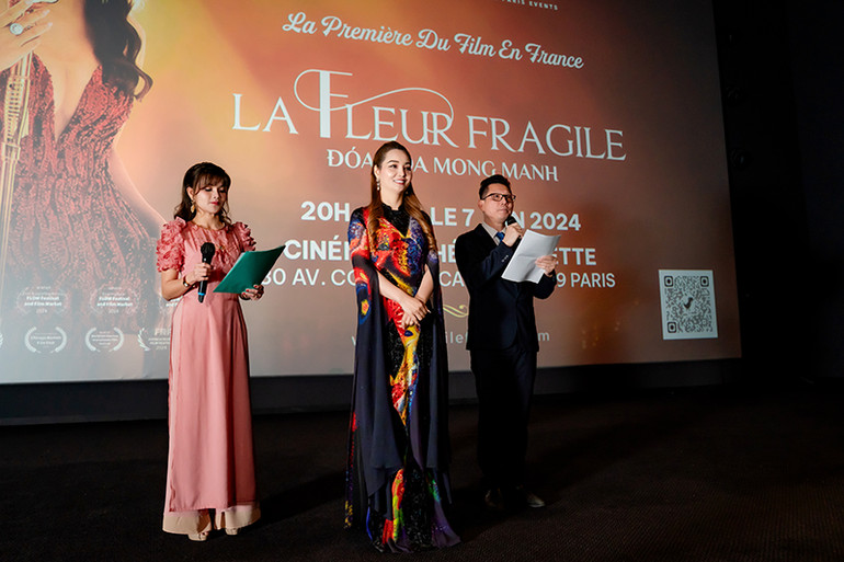 Nhà sản xuất, đạo diễn, diễn viên Mai Thu Huyền chia sẻ mong muốn thực hiện các bộ phim về người Việt Nam tại nước ngoài. (Ảnh: KHẢI HOÀN) Nhà sản xuất, đạo diễn, diễn viên Mai Thu Huyền chia sẻ mong muốn thực hiện các bộ phim về người Việt Nam tại nước ngoài. (Ảnh: KHẢI HOÀN)