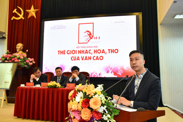 Nhà văn trẻ, nhà nghiên cứu Nguyễn Trương Quý phát biểu.